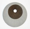 14" Gray Stone Geometric Wall Art – Modern Circular Hanging Decor