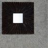 19" Brown Square Modern Spiral Wall Art – Sandstone Contemporary Accent