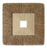 Brown Sandstone Geometric Wall Art (Set of 2) – Modern Square Hanging Decor