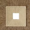 Brown Sandstone Geometric Wall Art (Set of 2) – Modern Square Hanging Decor