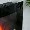 28.5" Wall‑Mounted Electric Fireplace – 7 Flame Colors, 1450W Heater, Black