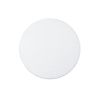 22" White Wood Round Pedestal End Table