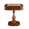 28" Brown Cherry Octagonal Game Table – Classic Wood Gaming Accent With Drawer