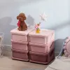 3‑Tier Kids Toy Storage Organizer with 6 Drawers – Pink