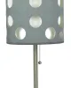 30-Inch Gray & White Retro Table Lamp – Two-Layer Shade