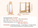 Kids Dress‑Up Closet with Mirror – Wooden Wardrobe Organizer for Little Girls