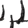 Set of Three Black Resin Diving Man Hanging Dimensional Sculpture