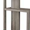 32" Taupe Free form Floor Shelf Console Table With Storage