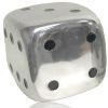 Buffed Aluminum Tabletop Sculpture – Modern Decorative Accent