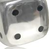 Buffed Aluminum Tabletop Sculpture – Modern Decorative Accent