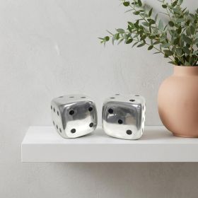 Buffed Aluminum Tabletop Sculpture – Modern Decorative Accent