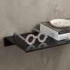 7" Silver Aluminum Textured Round Eyeglasses Tabletop Sculpture