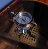 8.5" Silver Gimbaled Compass on Tristand – Modern Decorative Tabletop Sculpture