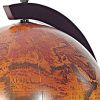 19" Red Antique‑Style Globe with Chess Holder – Decorative Tabletop Sculpture & Game Set