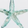 Set of Two Aqua Coastal White Square Framed Art
