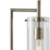 24" Brass Novelty Table Lamp with Clear Cylinder Shade
