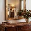 24" Brass Novelty Table Lamp with Clear Cylinder Shade