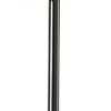 Modern Black Nickel Table Lamp with Tall White Cylindrical Shade – 3‑Way Touch Sensor