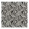 20" Black & White Zebra Faux Hide Wall Tile – Modern Iron & Resin Hanging Sculpture