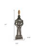 Medieval Tin Armor Figurine – Handcrafted Antique Decorative Tabletop Accent