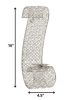 16" Gold Swirling Wall Sconce – Faux Crystal Decorative Accent