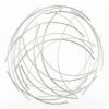 Silver Metal Circle Hanging Dimensional Sculpture – Modern Wall Art