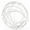 Silver Metal Circle Hanging Dimensional Sculpture – Modern Wall Art