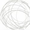 Silver Metal Circle Hanging Dimensional Sculpture – Modern Wall Art