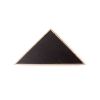 26" X 14" Gray Wood Triangle Hanging Dimensional Sculpture