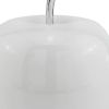 White Aluminum Decorative Apple Tabletop Sculpture – Modern Minimalist Accent