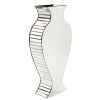 28" Clear Crystal Glass Statement Vase – Modern Elegance