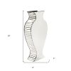 28" Clear Crystal Glass Statement Vase – Modern Elegance