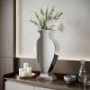 28" Clear Crystal Glass Statement Vase – Modern Elegance
