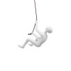 6" X 3" White Resin Climbing Man Hanging Dimensional Sculpture