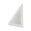 Set of Two White Marble Triangle Decorative Bookends