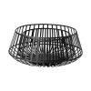 Set Of Two Black Metal Wire Decorative Bowls