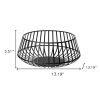 Set Of Two Black Metal Wire Decorative Bowls