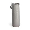 Gray Ceramic Cylinder Urns Jar – Modern Decorative Vase