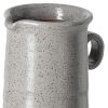 Gray Ceramic Cylinder Urns Jar – Modern Decorative Vase