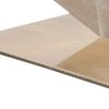 Optical Glass Cube and Gold Sculpture – Modern Tabletop Decorative Accent