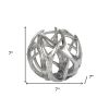 Silver Resin Antler Shaped Sculpture