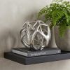 Silver Resin Antler Shaped Sculpture