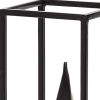Black Metal Pyramid Sculpture – Modern Geometric Tabletop Accent