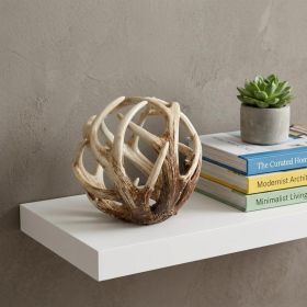 White Resin Antler Shaped Sculpture