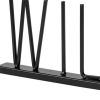 24" Black & Brown “Wild At Heart” Tabletop Sculpture – Modern Metal & Wood Word Art