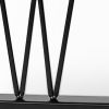 24" Black Metal “Welcome” Tabletop Sculpture – Modern Minimalist Word Art