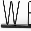 24" Black Metal “Welcome” Tabletop Sculpture – Modern Minimalist Word Art