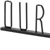24" Black Metal “Our Nest” Tabletop Sculpture – Modern Minimalist Word Art