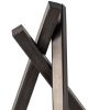 10" Black Metal Abstract Tabletop Sculpture