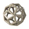 Crackle Glaze Ceramic Geometric Sculpture – Modern Decorative Accent